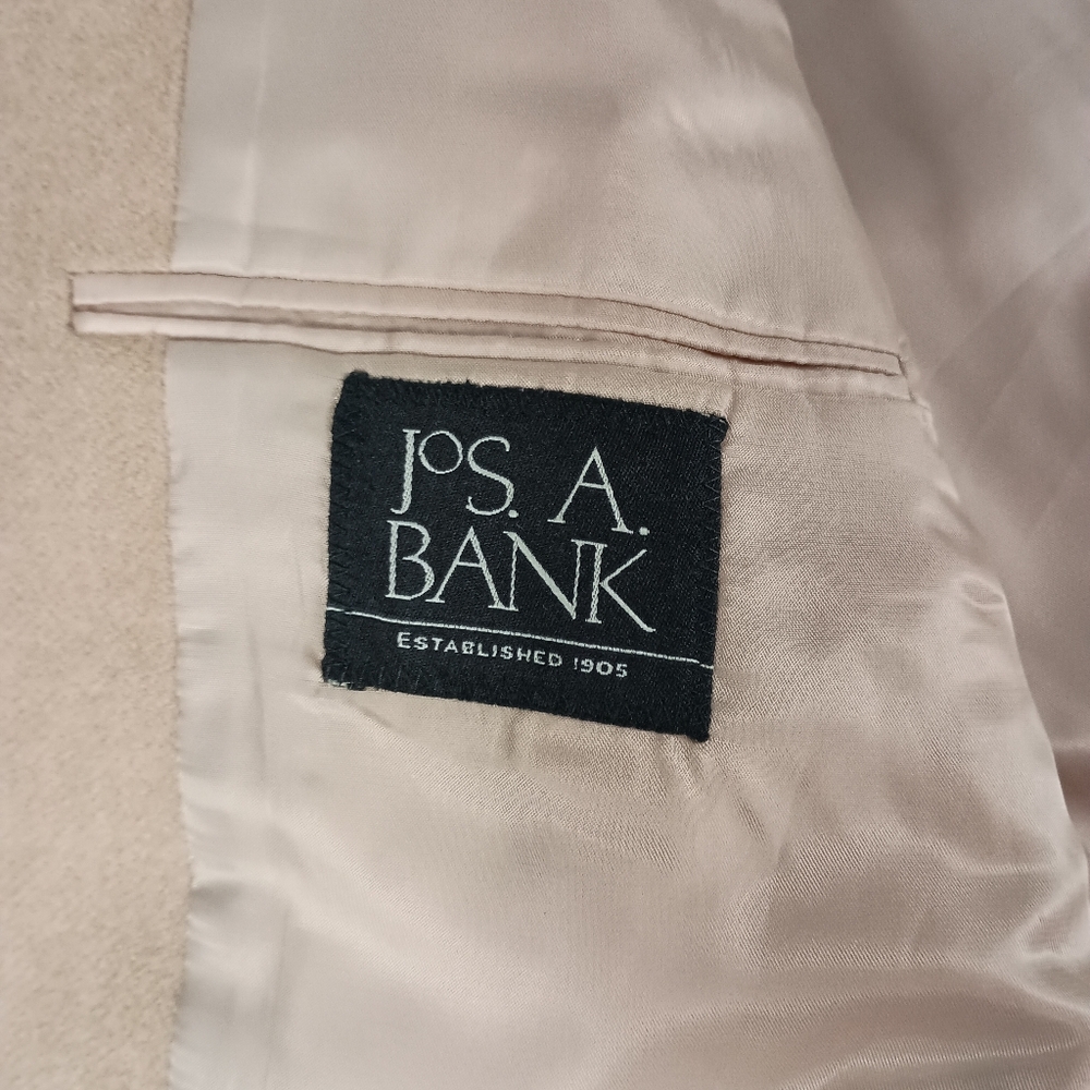 Jos A Bank 44L 100%‎ Camel Hair Beige Mens Blazer - Picture 6 of 13
